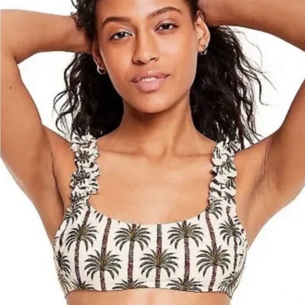 🎉🎉SOLD 🎉AGUABENDITA AGUA BENDITA SWIM TOP BIKINI TOP SIZE 3X PALM PRINT